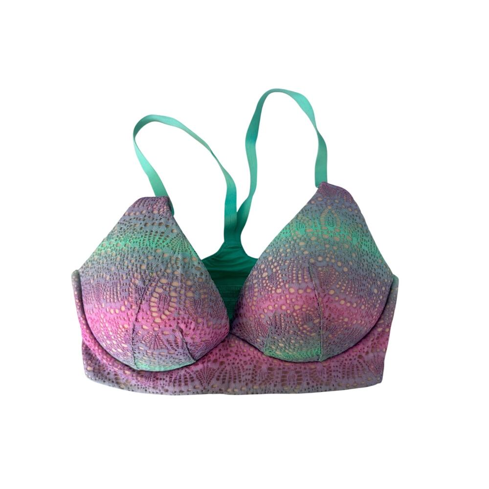 Victoria's Secret Mermaid Ombré Lace Push-Up Bra 32DD